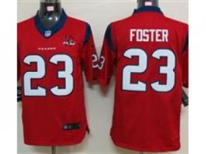 Nike NFL Houston Texans #23 Arian Foster red Jerseys W 10th Patch(Limited)