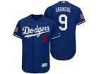 Mens Los Angeles Dodgers #9 Yasmani Grandal 2017 Spring Training Flex Base Authentic Collection Stitched Baseball Jersey