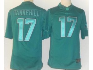 Nike Miami Dolphins #17 Ryan Tannehill Green Jerseys(Drenched Limited)