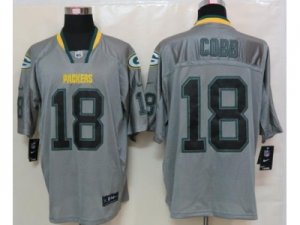 Nike NFL Green Bay Packers #18 Randall Cobb Grey Jerseys[Lights out Elite]