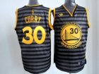 nba golden state warriors #30 curry grey jerseys[black strip]