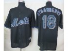 mlb jerseys new york mets #18 strawberry black[fashion]