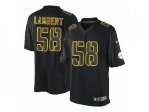 Nike jerseys pittsburgh steelers #58 lambert black[Impact Limited]