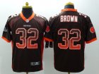 Nike Cleveland Browns #32 Jim Brown Brown jerseys(Drift Fashion Elite)