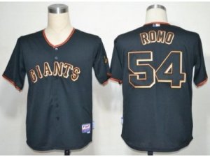 mlb San Francisco Giants #54 Sergio Romo Black Cool Base Jerseys