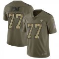 Nike Saints #77 Willie Roaf Olive Camo Salute To Service Limited Jersey