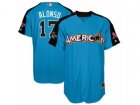 Youth Oakland Athletics #17 Yonder Alonso Replica Blue American League 2017 MLB All-Star MLB Jersey