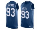 Mens Nike Indianapolis Colts #93 Jabaal Sheard Limited Royal Blue Player Name & Number Tank Top NFL Jersey