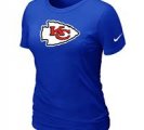 Women Kansas City Chiefs Blue T-Shirts