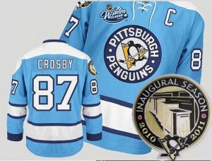 nhl pittsburgh penguins #87 crosby lt.blueï¼ˆwinter classicï¼‰