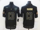Nike Dolphins #13 Dan Marino Black 2020 Salute To Service Limited Jersey