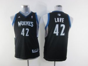 youth nba minnesota timberwolves #42 love black[revolution 30 swingman]