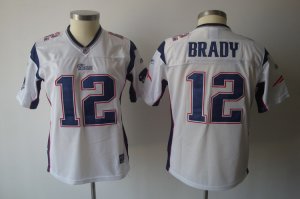 women nfl new england patriots #12 tom brady white