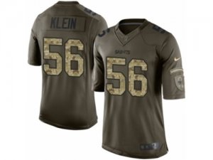 Mens Nike New Orleans Saints #56 A.J. Klein Limited Green Salute to Service NFL Jersey