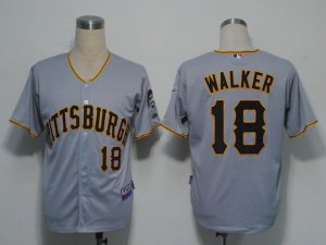 MLB Pittsburgh Pirates #18 Walker Grey[Cool Base]