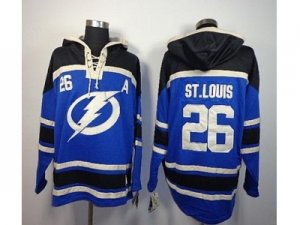 nhl jerseys tampa bay lightning #26 st.louis blue[pullover hooded sweatshirt]