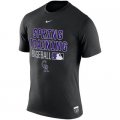 MLB Men's Colorado Rockies Nike 2016 Authentic Collection Legend Issue Spring Training Performance T-Shirt - Black