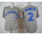 mlb jerseys toronto blue jays #2 tulowitzki grey