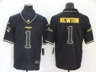 Nike Patriots #1 Cam Newton Black Gold Vapor Untouchable Limited Jersey