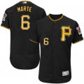 2016 Men Pittsburgh Pirates #6 Starling Marte Majestic Black Flexbase Authentic Collection Player Jersey
