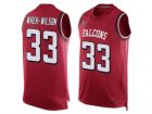 Mens Nike Atlanta Falcons #33 Blidi Wreh-Wilson Limited Red Player Name & Number Tank Top NFL Jersey