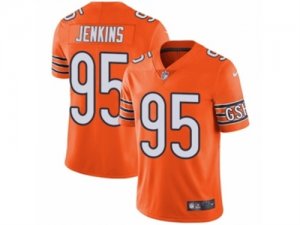 Mens Nike Chicago Bears #95 John Jenkins Vapor Untouchable Limited Orange Rush NFL Jersey