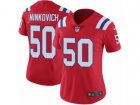 Women Nike New England Patriots #50 Rob Ninkovich Vapor Untouchable Limited Red Alternate NFL Jersey