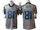 2015 Super Bowl XLIX Nike NFL Seattle Seahawks #81 Golden Tate Grey Jerseys(Shadow Elite)
