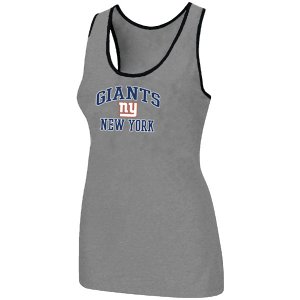 Nike New York Giants Heart & Soul Tri-Blend Racerback stretch Tank Top L.grey