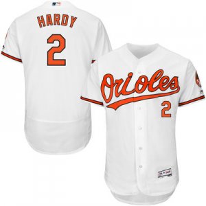 2016 Men Baltimore Orioles #2 JJ Hardy Majestic White Flexbase Authentic Collection Player Jersey