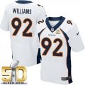 Nike Denver Broncos #92 Sylvester Williams White Super Bowl 50 Men Stitched NFL New Elite Jersey