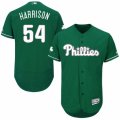 Men's Majestic Philadelphia Phillies #54 Matt Harrison Green Celtic Flexbase Authentic Collection MLB Jersey