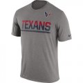 Mens Houston Texans Nike Practice Legend Performance T-Shirt Grey