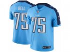 Nike Tennessee Titans #75 Byron Bell Limited Light Blue Rush NFL Jersey