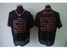 Nike NFL Denver Broncos #58 Von Miller Lights Out Black Elite Jerseys