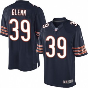 Mens Nike Chicago Bears #39 Jacoby Glenn Limited Navy Blue Team Color NFL Jersey