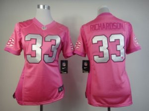 Nike Women Cleveland Browns #33 Trent Richardson Pink Jerseys[love s]