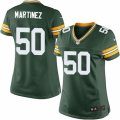 Women's Nike Green Bay Packers #50 Blake Martinez Limited Green Team Color NFL Jersey