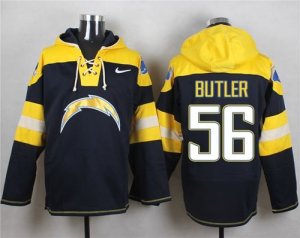 Nike San Diego Chargers #56 Donald Butler Navy Blue Player Pullover Hoodie