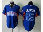 mlb 2013 all star jerseys boston red sox #15 pedroia blue