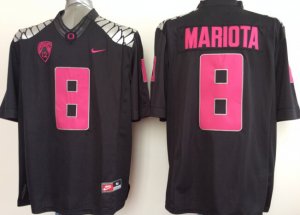 ncaa oregon ducks #8 marcus mariota black-red