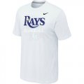 Nike MLB Tampa Bay Rays 2014 Home Practice T-Shirt - White