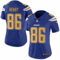Women's Nike San Diego Chargers #86 Hunter Henry Limited Electric Blue Rush NFL Jersey