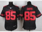 Nike San Francisco 49ers #85 Vernon Davis Black Alternate Men Stitched jerseys(Elite)