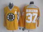 NHL Boston Bruins #37 Patrice Bergeron yellow jerseys