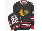 Mens Reebok Chicago Blackhawks #22 Jordin Tootoo Authentic Black Third NHL Jersey