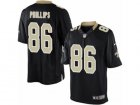 Mens Nike New Orleans Saints #86 John Phillips Limited Black Team Color NFL Jersey