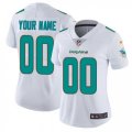 Womens Nike Miami Dolphins Customized White Vapor Untouchable Limited Player NFL Jersey