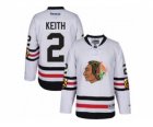 Youth Reebok Chicago Blackhawks #2 Duncan Keith 2017 Winter Classic White Stitched NHL Jersey