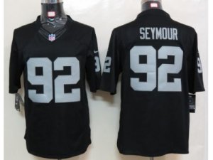 Nike NFL oakland raiders #92 Richard Seymour black jerseys[Limited]